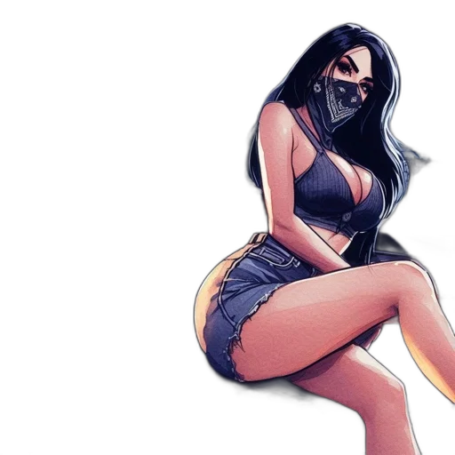 comic book art, concept art, cartoon, fantasy art transparent PNG cut-out
