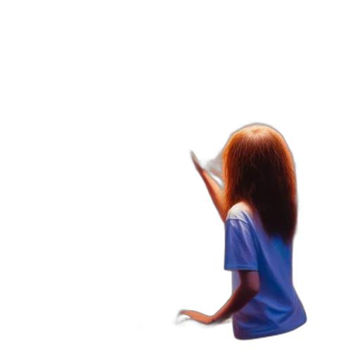 hair, dress, staff, face transparent PNG cut-out