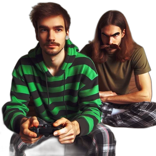 hair, furniture, face, weapon transparent PNG cut-out