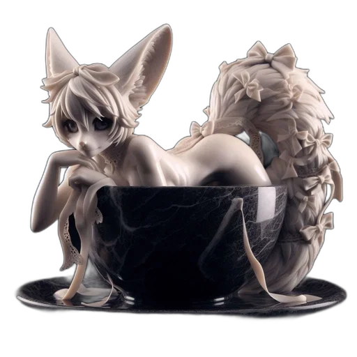 mask, creature, concept art, 3d render transparent PNG cut-out