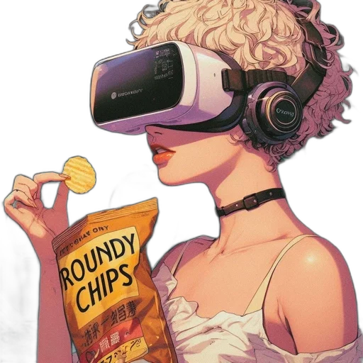 food, concept art, cyberpunk, comic book art transparent PNG cut-out