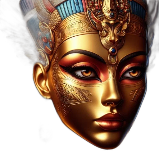 mask, crown, face, jewelry transparent PNG cut-out