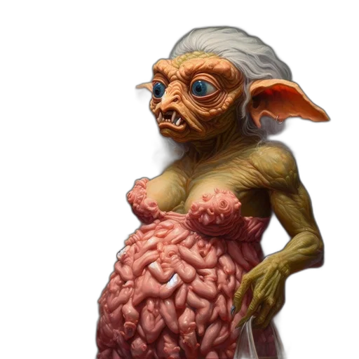 creature, concept art, fantasy art, 3d render transparent PNG cut-out