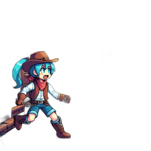 weapon, staff, robot, hat transparent PNG cut-out