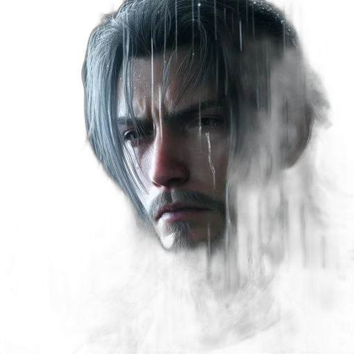 face, mask, hair, weapon transparent PNG cut-out