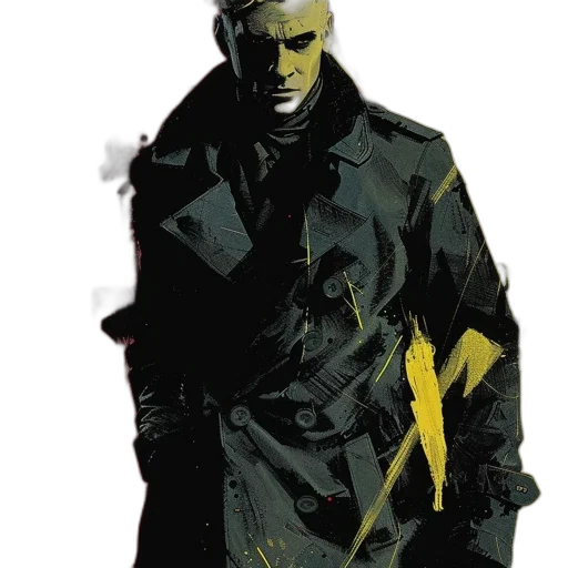 jacket, comic book art, concept art, cyberpunk transparent PNG cut-out
