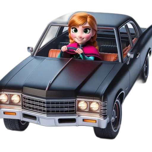 car, 3d render, cartoon, photorealistic transparent PNG cut-out
