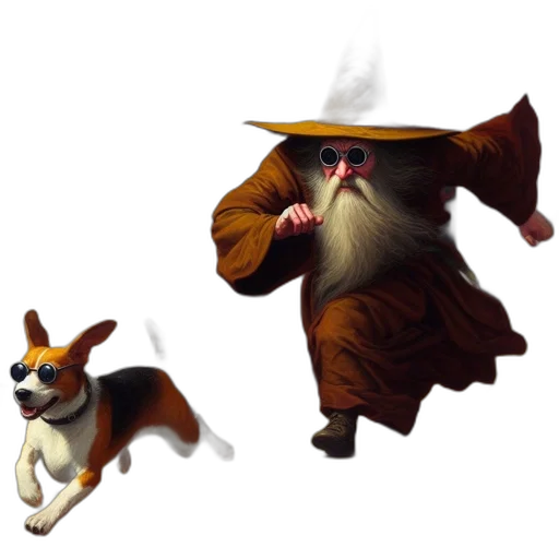 staff, animal, hat, concept art transparent PNG cut-out