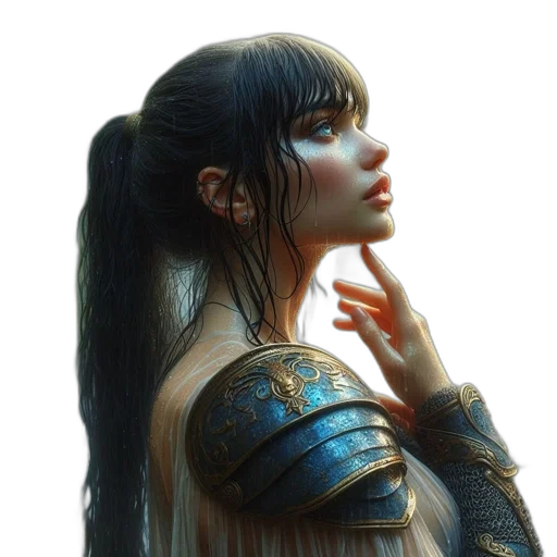 face, dragon, jewelry, sword transparent PNG cut-out