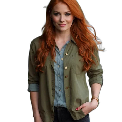 jacket, dress, jewelry, staff transparent PNG cut-out