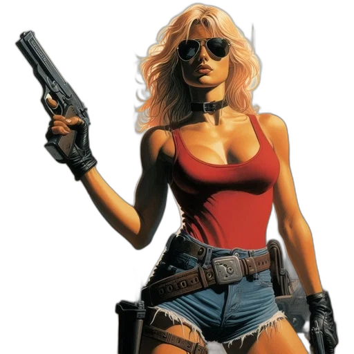 weapon, comic book art, concept art, pixel art transparent PNG cut-out