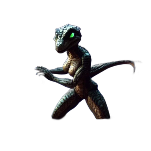 dragon, creature, animal, staff transparent PNG cut-out