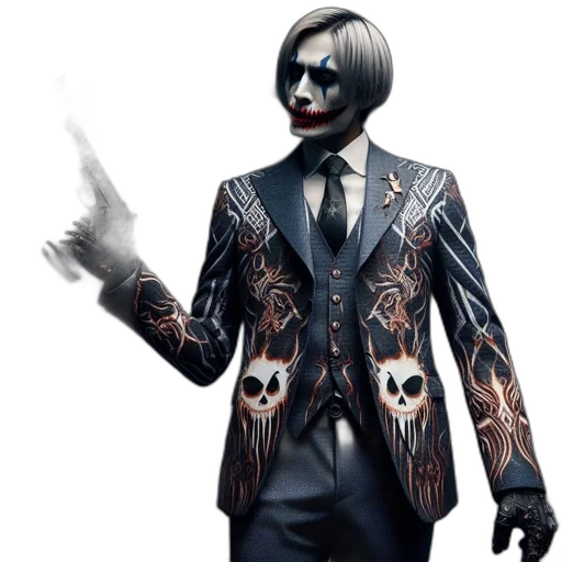 jacket, mask, concept art, comic book art transparent PNG cut-out