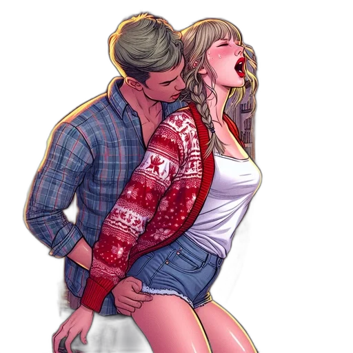 jacket, comic book art, concept art, watercolor transparent PNG cut-out