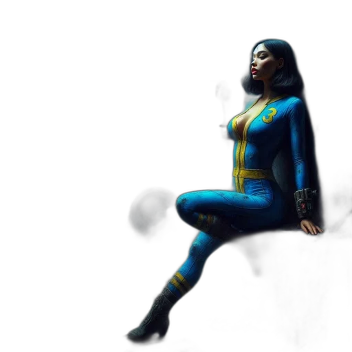 concept art, comic book art, fantasy art, 3d render transparent PNG cut-out