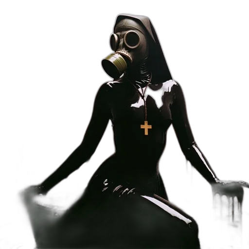 mask, robot, dress, staff transparent PNG cut-out