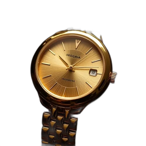 jewelry, golden, orogra, watch transparent PNG cut-out