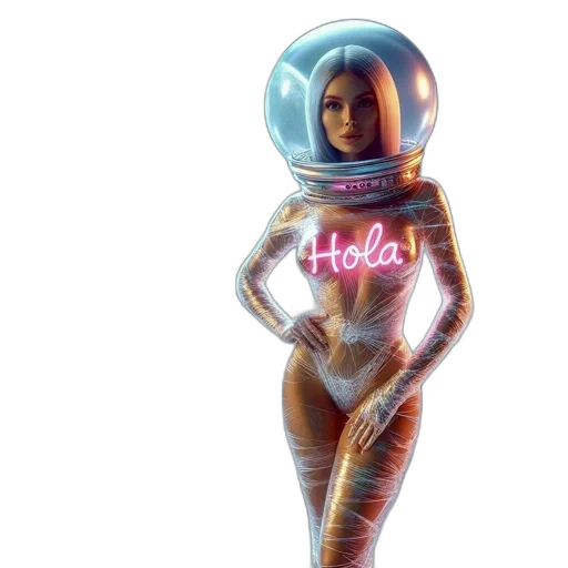 robot, dress, jacket, staff transparent PNG cut-out