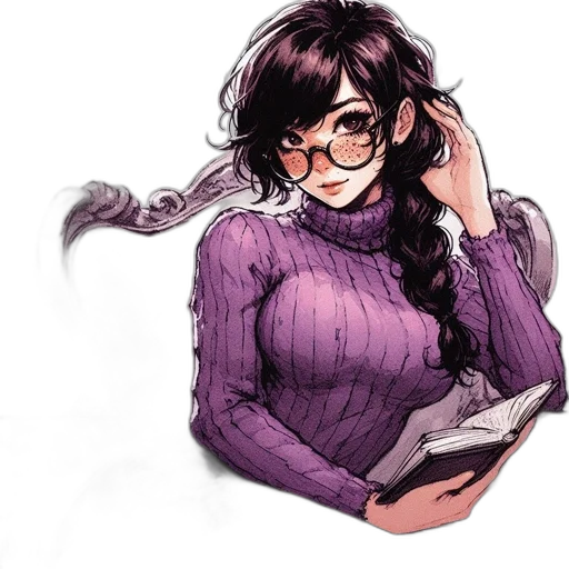 staff, dress, creature, hair transparent PNG cut-out