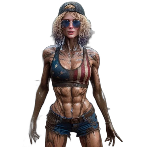 concept art, comic book art, cyberpunk, fantasy art transparent PNG cut-out