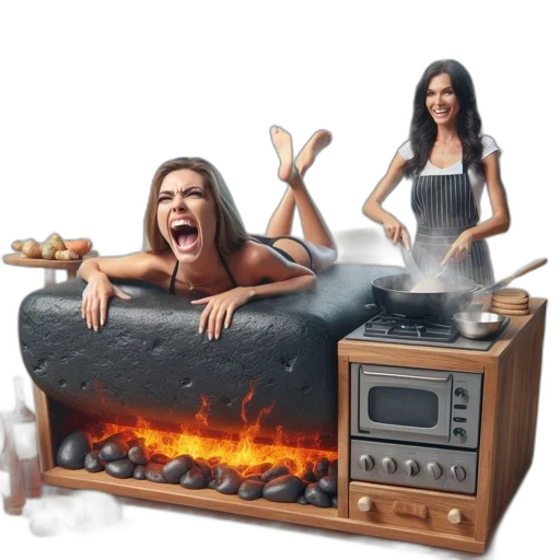 food, furniture, concept art, photorealistic transparent PNG cut-out
