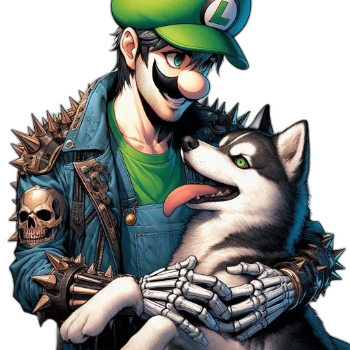 animal, weapon, mask, comic book art transparent PNG cut-out