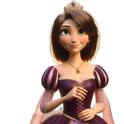 crown, dress, jewelry, 3d render transparent PNG cut-out