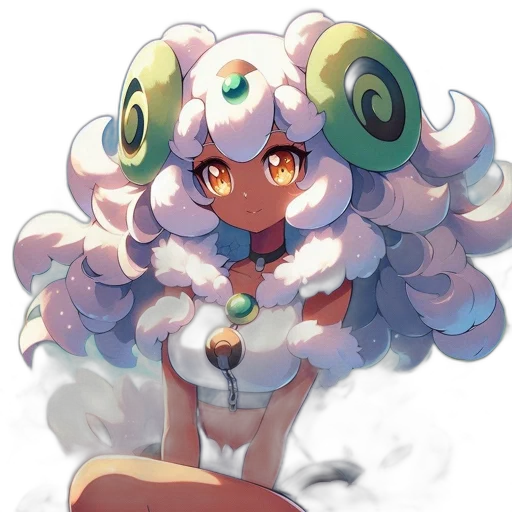 creature, staff, robot, hair transparent PNG cut-out