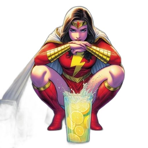 comic book art, concept art, fantasy art, female transparent PNG cut-out