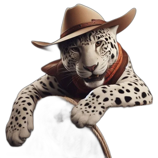 animal, hat, staff, creature transparent PNG cut-out