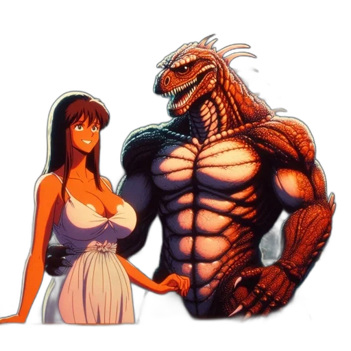 creature, dragon, animal, dress transparent PNG cut-out