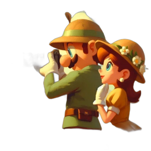 staff, hat, weapon, pixel art transparent PNG cut-out