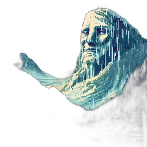 hair, creature, sword, face transparent PNG cut-out