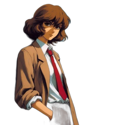 jacket, staff, face, dress transparent PNG cut-out