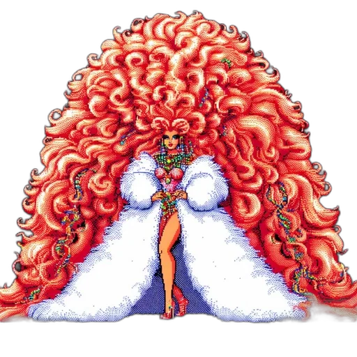 hair, dress, crown, jacket transparent PNG cut-out
