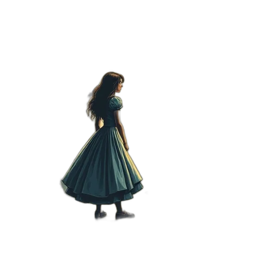 dress, crown, hair, robot transparent PNG cut-out