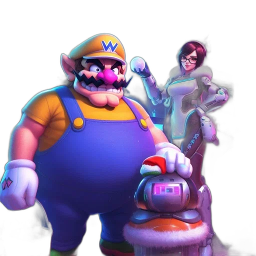 weapon, crown, staff, robot transparent PNG cut-out