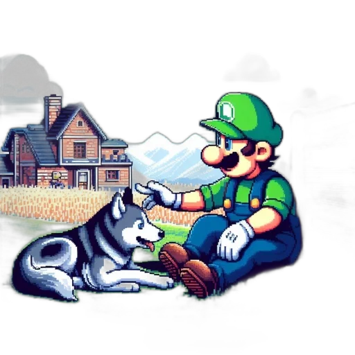animal, pixel art, concept art, fantasy art transparent PNG cut-out