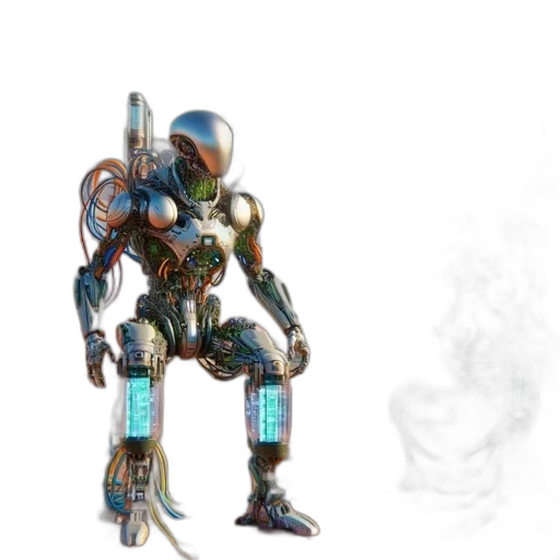robot, weapon, staff, concept art transparent PNG cut-out