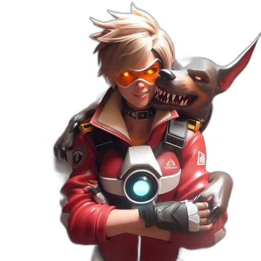 jacket, staff, weapon, mask transparent PNG cut-out