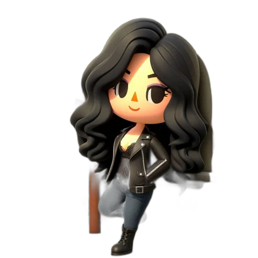 staff, hair, jacket, cartoon transparent PNG cut-out