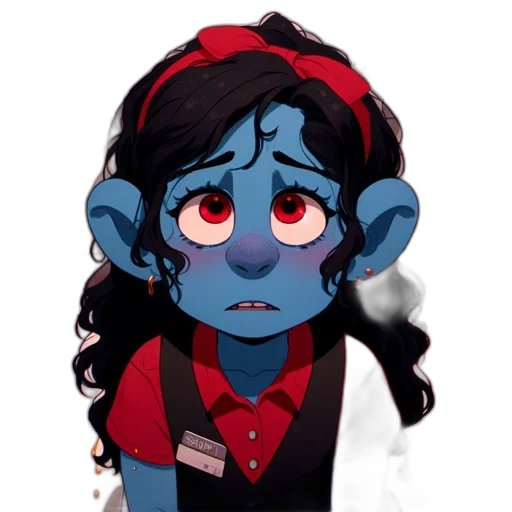 staff, mask, face, creature transparent PNG cut-out