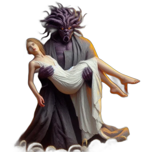 creature, dress, mask, concept art transparent PNG cut-out