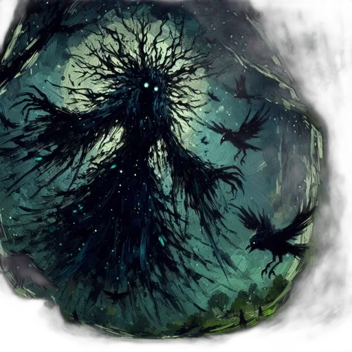 tree, creature, mask, crown transparent PNG cut-out