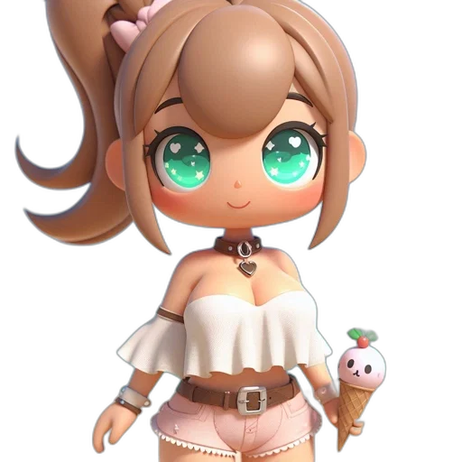staff, dress, weapon, 3d render transparent PNG cut-out