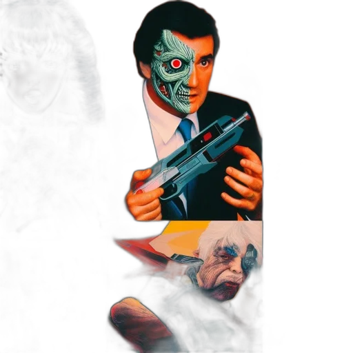 mask, weapon, comic book art, concept art transparent PNG cut-out
