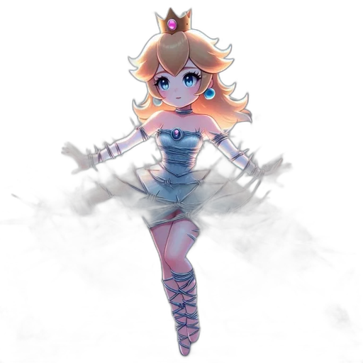 dress, crown, staff, weapon transparent PNG cut-out