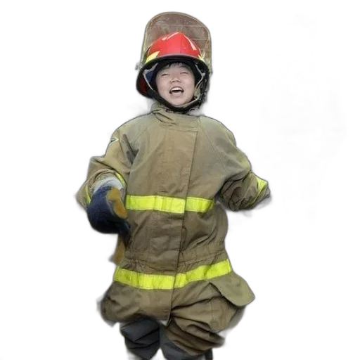 staff, jacket, mask, hat transparent PNG cut-out