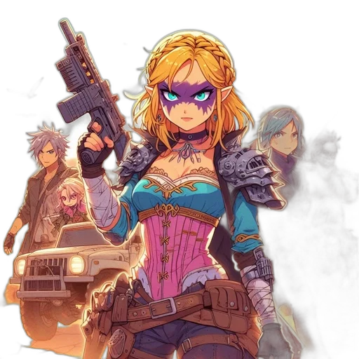 weapon, comic book art, concept art, anime transparent PNG cut-out
