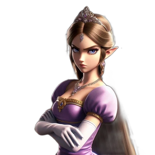 dress, staff, crown, face transparent PNG cut-out